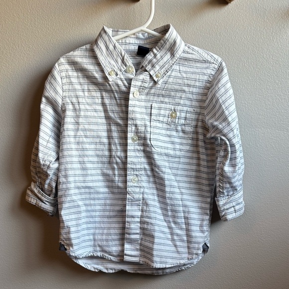Baby Gap Boy's Striped Button Down Shirt - Picture 1 of 3